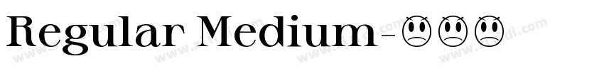 Regular Medium字体转换